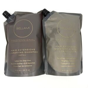 Bellami Professional Hair Extensions Shampoo & Conditioner Refill Set 975 ml NEW